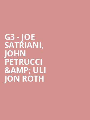 G3 - Joe Satriani%2C John Petrucci %26 Uli Jon Roth at Eventim Hammersmith Apollo